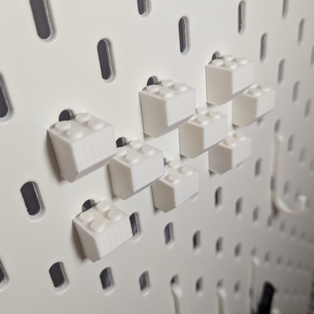 LEGO Figure Stand for IKEA Skadis Pegboard - Image 3