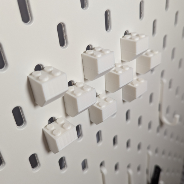 LEGO Figure Stand for IKEA Skadis Pegboard