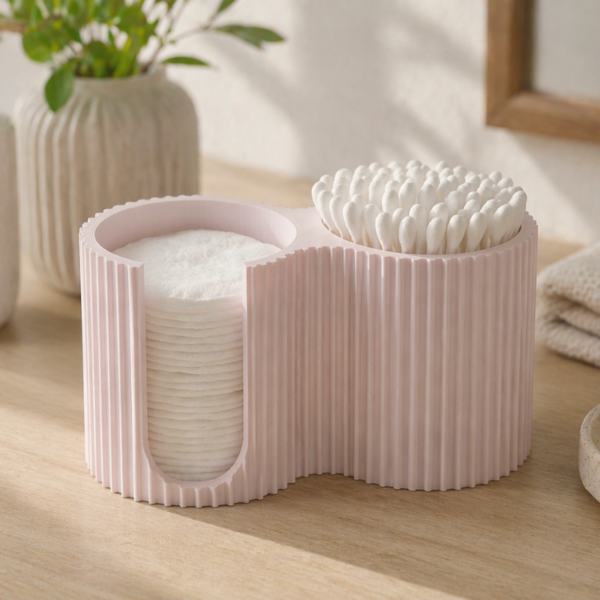 Cotton Pads & Earbuds Bathroom Caddy