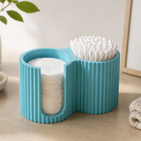 Cotton Pads & Earbuds Bathroom Caddy - Image 2