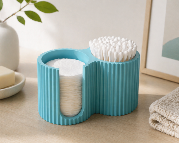 Cotton Pads & Earbuds Bathroom Caddy