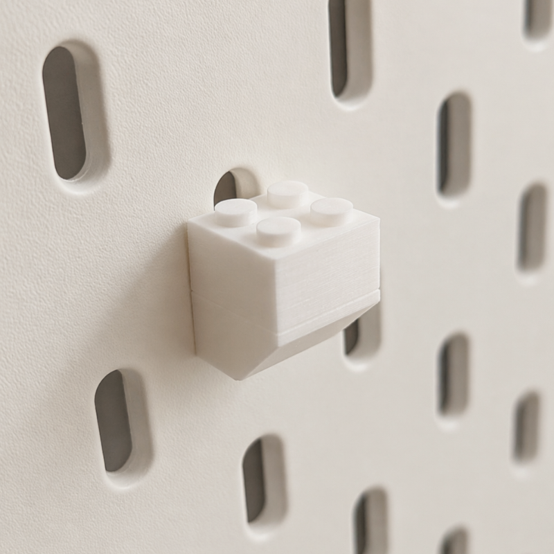 LEGO Figure Stand for IKEA Skadis Pegboard - Image 4